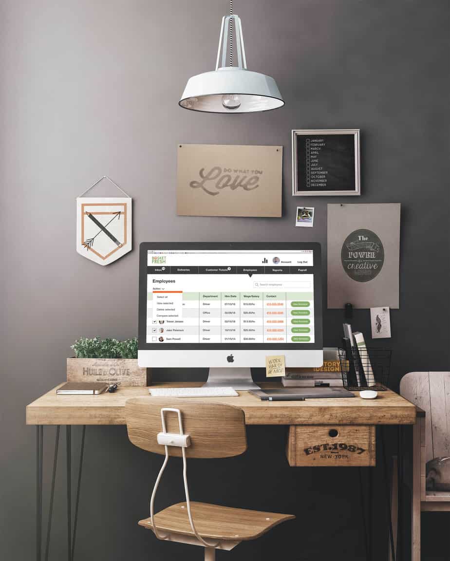 Basket Fresh_Mockup Scene Basket Fresh Mockup Scene