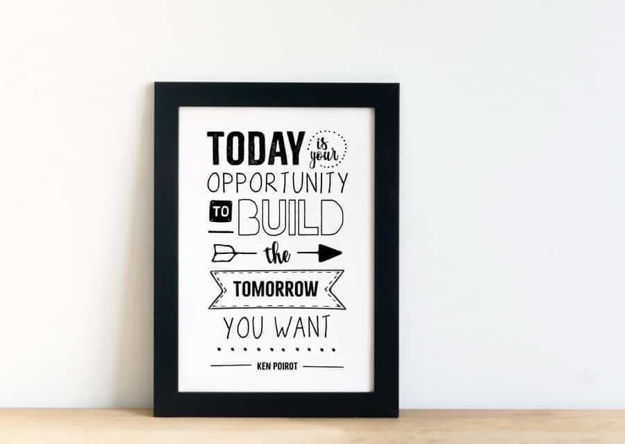 Today is your opportunity quote Today Quote