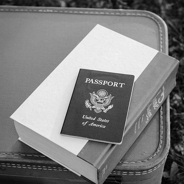 passport Passport and luggage
