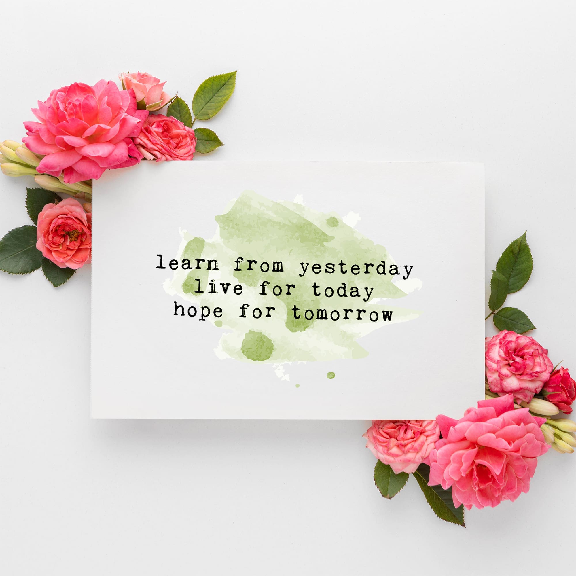 mockup learn from yesterday Mockup Learn Card