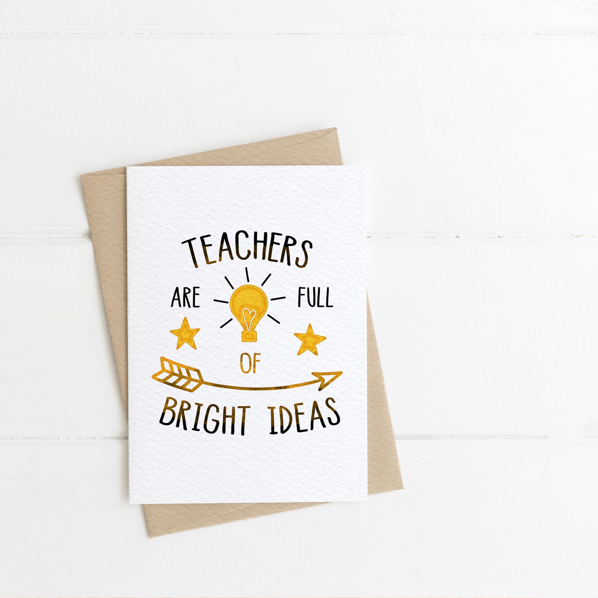 Teachers Card Mockup