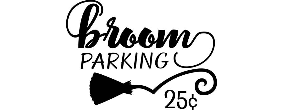 Broom Parking Word Art