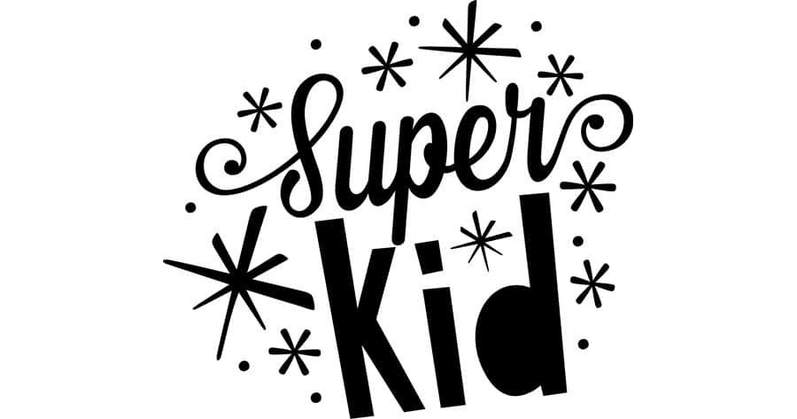 Super Kid Word Art